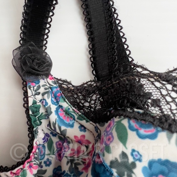 Freya 32D Sapphire Nieve 4061 Non-Padded Floral & Lace Underwire Balcony Bra - Picture 12 of 16